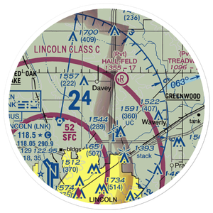 Warbonnet Ag Strip (NE39) VFR Sectional Sticker (20 mile)