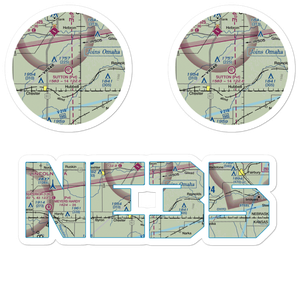 Sutton Airport (NE35) VFR Sectional Sticker Pack