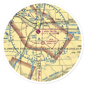 Fehringer Aerodrome (NE34) VFR Sectional Sticker (30 mile)