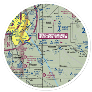 Clearidge Airport (NE33) VFR Sectional Sticker (30 mile)