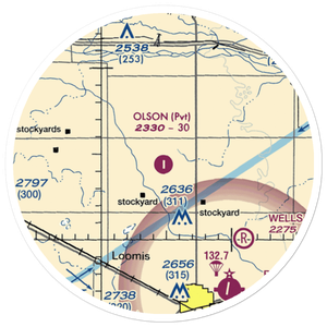 Olson Field (NE30) VFR Sectional Sticker (20 mile)