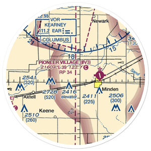 Cavanaugh Airport (NE29) VFR Sectional Sticker (20 mile)