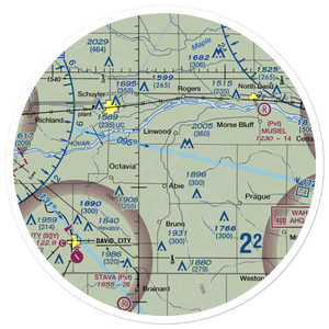 Abie Sky Ranch Airport (NE27) VFR Sectional Sticker (30 mile)