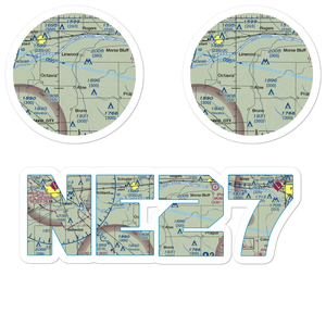 Abie Sky Ranch Airport (NE27) VFR Sectional Sticker Pack