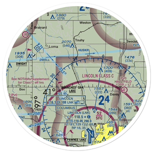 Polaks Sky Ranch Airport (NE24) VFR Sectional Sticker (30 mile)