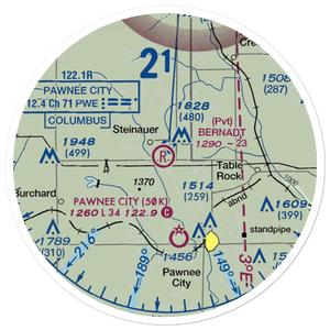 Bernadt Airport (NE20) VFR Sectional Sticker (20 mile)