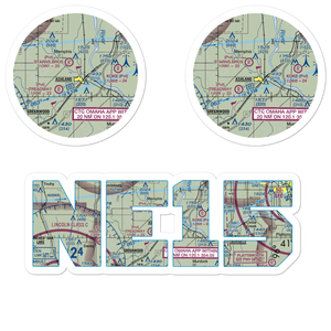 Starns Auxiliary Airport (NE15) VFR Sectional Sticker Pack