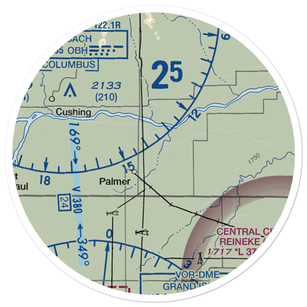 Sullivan Airstrip (NE12) VFR Sectional Sticker (20 mile) 