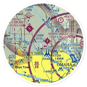 Sky Ranch Airport (NE24) VFR Sectional Sticker (20 mile)