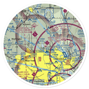 Sky Ranch Airport (NE24) VFR Sectional Sticker (30 mile)