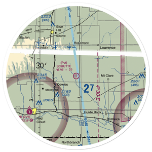 Schutte Airport (NE01) VFR Sectional Sticker (30 mile)