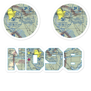 Cloud Nine Airport (ND98) VFR Sectional Sticker Pack