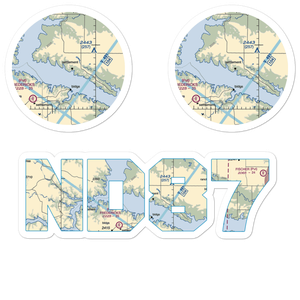 Indian Hill Resort Airport (ND87) VFR Sectional Sticker Pack