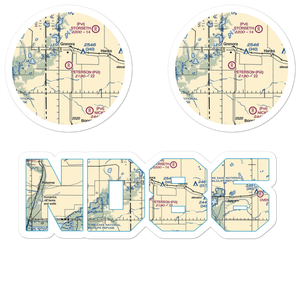 Peterson Airport (ND86) VFR Sectional Sticker Pack