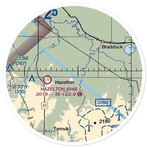 Humann Private Airstrip (ND85) VFR Sectional Sticker (20 mile)