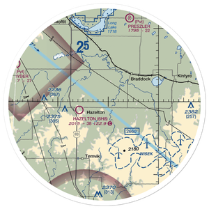 Humann Private Airstrip (ND85) VFR Sectional Sticker (30 mile)