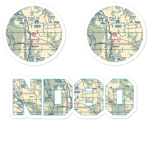 Spitzer Airport (ND80) VFR Sectional Sticker Pack