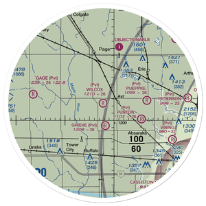 Wilcox Farm Airport (ND78) VFR Sectional Sticker (30 mile)