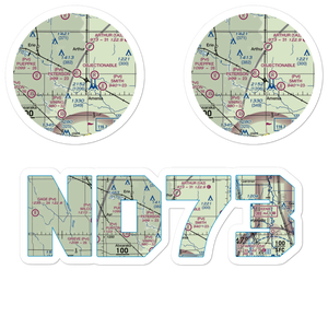 Peterson Airport (ND73) VFR Sectional Sticker Pack
