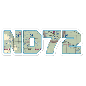 Lonetree Airstrip (ND72) VFR Sectional Sticker
