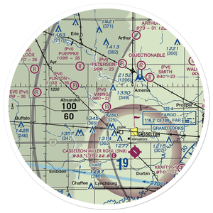 Vining Airport (ND68) VFR Sectional Sticker (30 mile)