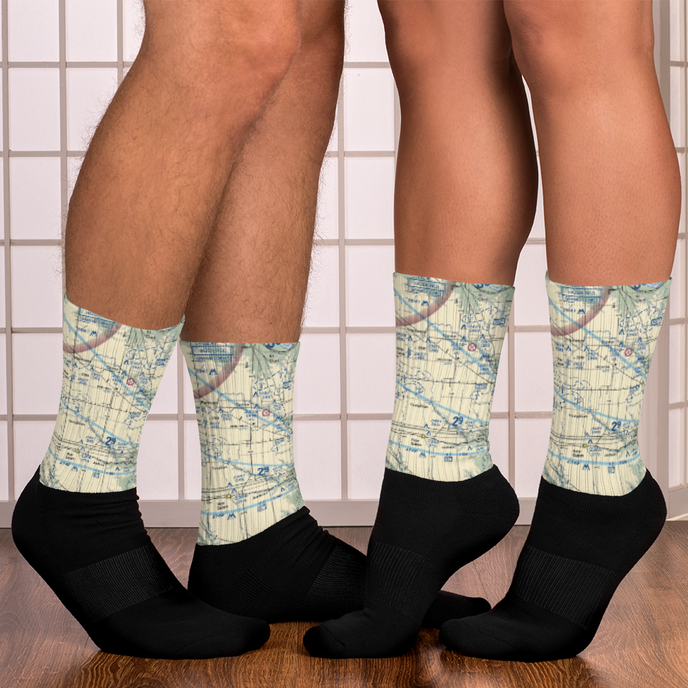Letzring Airport (ND65) VFR Sectional Socks 
