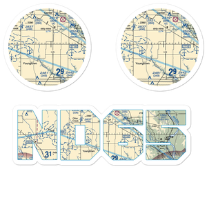 Letzring Airport (ND65) VFR Sectional Sticker Pack