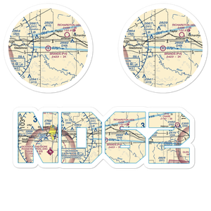 Brands Airport (ND62) VFR Sectional Sticker Pack