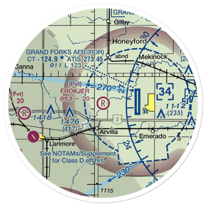 Frokjer Airport (ND60) VFR Sectional Sticker (20 mile)
