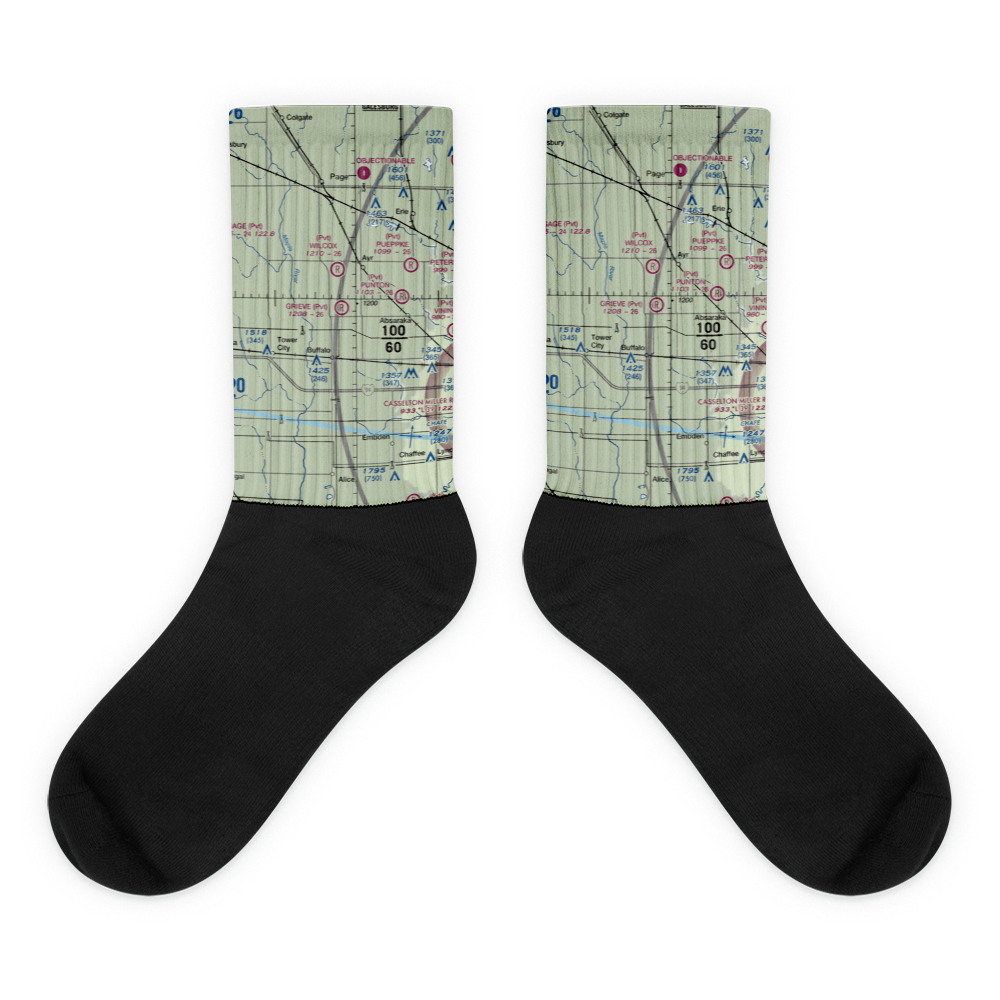 Grieve Airport (ND59) VFR Sectional Socks 