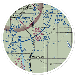 Sperr Airport (ND55) VFR Sectional Sticker (20 mile)