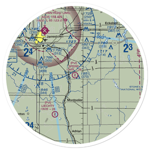 Sperr Airport (ND55) VFR Sectional Sticker (30 mile)