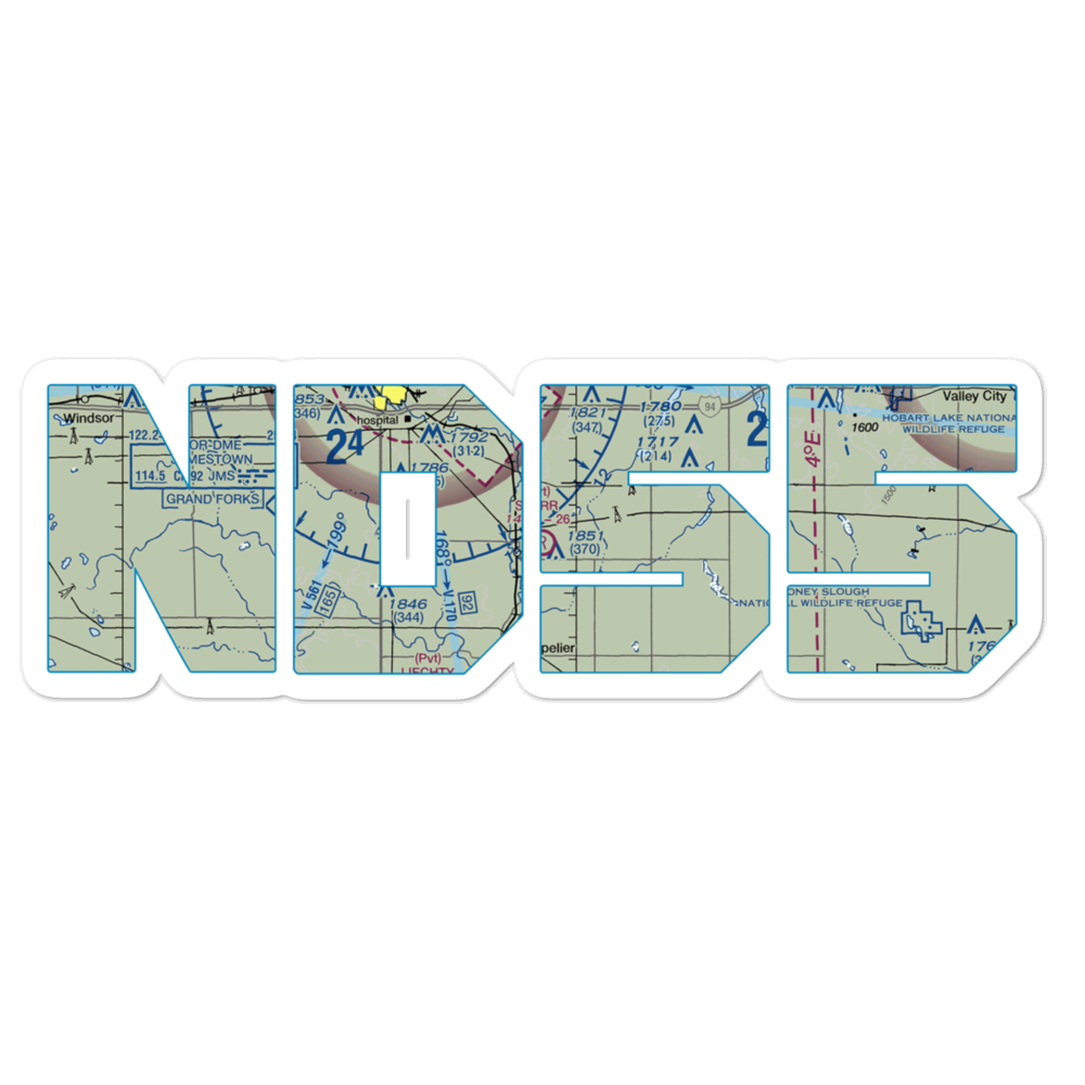 Sperr Airport (ND55) VFR Sectional Sticker 