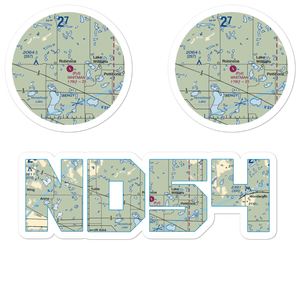 Whitman Field (ND54) VFR Sectional Sticker Pack