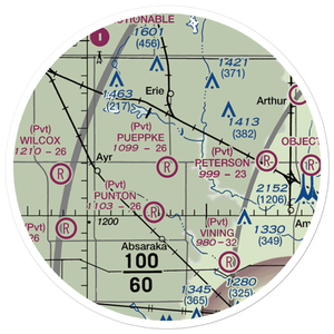 Pueppke Airport (ND53) VFR Sectional Sticker (20 mile)