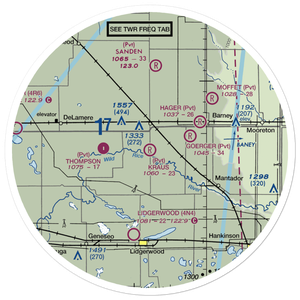 Krause Private Airport (ND49) VFR Sectional Sticker (30 mile)