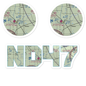 Geske Airfield (ND47) VFR Sectional Sticker Pack