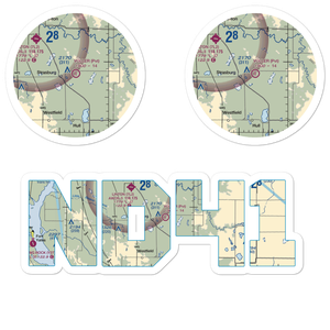 Voller Airport (ND41) VFR Sectional Sticker Pack