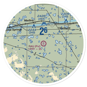 Rau Field (ND40) VFR Sectional Sticker (20 mile)