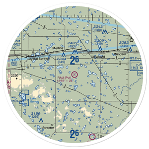 Rau Field (ND40) VFR Sectional Sticker (30 mile)