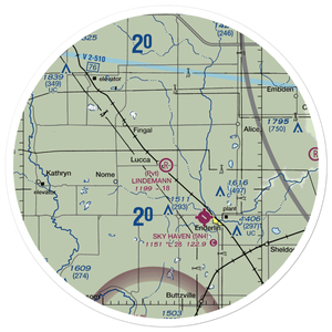 Lindemann Airport (ND35) VFR Sectional Sticker (30 mile)