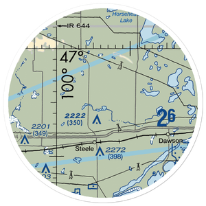 Kalainov Private Airport (ND32) VFR Sectional Sticker (20 mile)