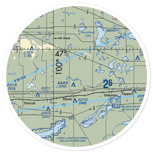 Kalainov Private Airport (ND32) VFR Sectional Sticker (30 mile)