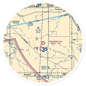 Swenson Airport (ND29) VFR Sectional Sticker (30 mile)