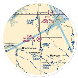 Gajewski Field (ND26) VFR Sectional Sticker (20 mile)