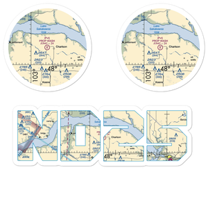 Prop Wash Field (ND25) VFR Sectional Sticker Pack