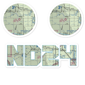 Inkster Airport (ND24) VFR Sectional Sticker Pack