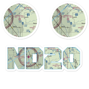 Gensrich Airport (ND20) VFR Sectional Sticker Pack