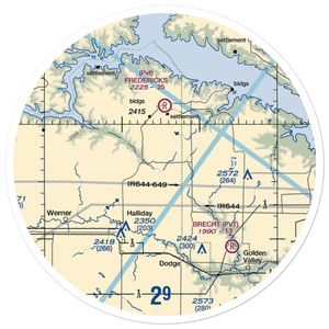 Frei Private Airport (ND16) VFR Sectional Sticker (30 mile)