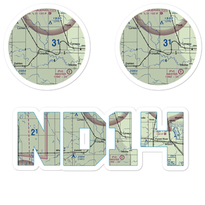 Fordville Airport (ND14) VFR Sectional Sticker Pack